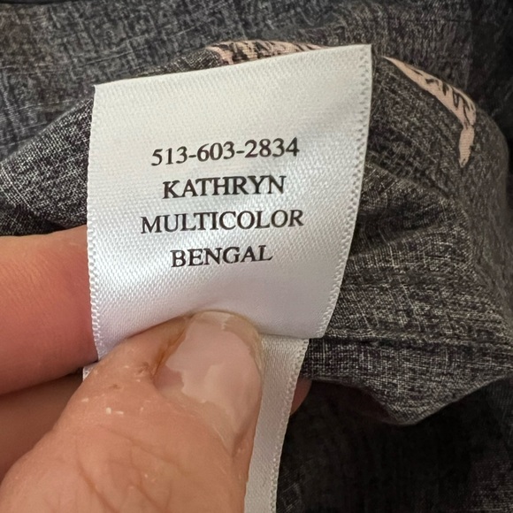 Rails | Gray‎ Button Down Blouse Kathryn Multicolor Bengal Rayon Sz S - Picture 6 of 10